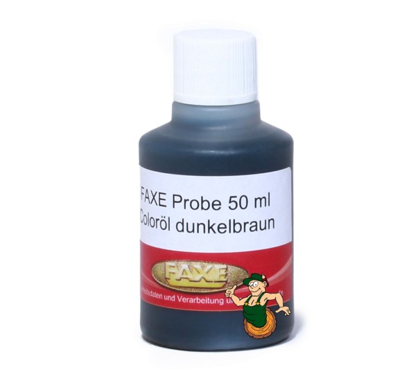 Coloröl dunkelbraun 50 ml Probe