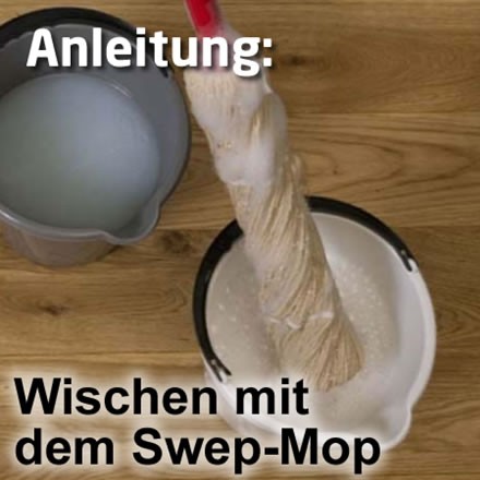 2-Eimer-Wischsystem mit dem Swep-Mopp